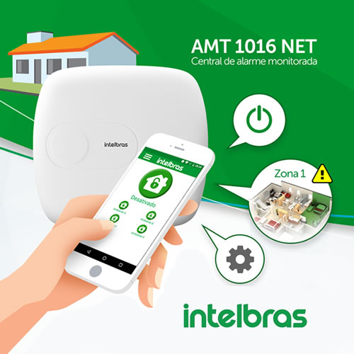 ALARMA | CENTRAL MONITOREADA AMT 1016 NET - SIN TECLADO - INTELBRAS