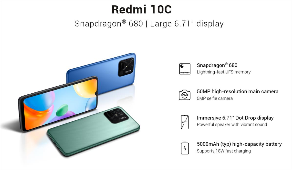 Xiaomi Redmi 10c 4GB 128GB gris