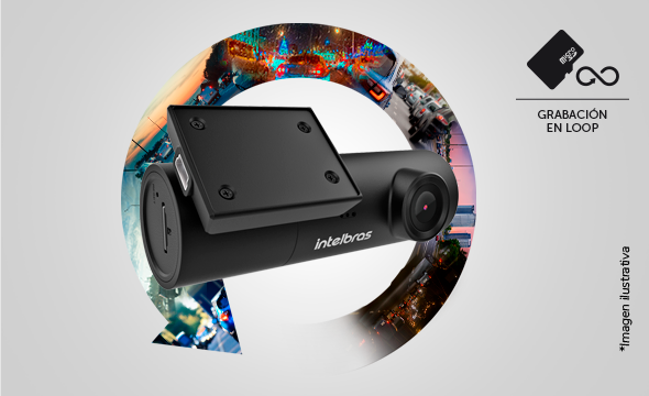 Camara DC 3102 Full HD | 130º | SD | App MIBO CAR - Intelbras