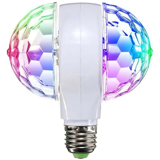 LAMPARA DISCO DOBLE RGB COLORES S- BASE E27 