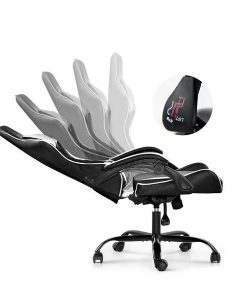  SILLA GAMER LUMAX ROM NEGRO/BLANCO 