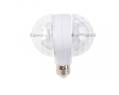 LAMPARA DISCO DOBLE RGB COLORES S- BASE E27 