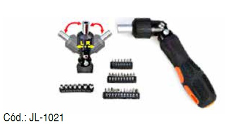 DESTORNILLADOR 32 PIEZAS BLISTER MODELO JL-1021 LEDSTAR