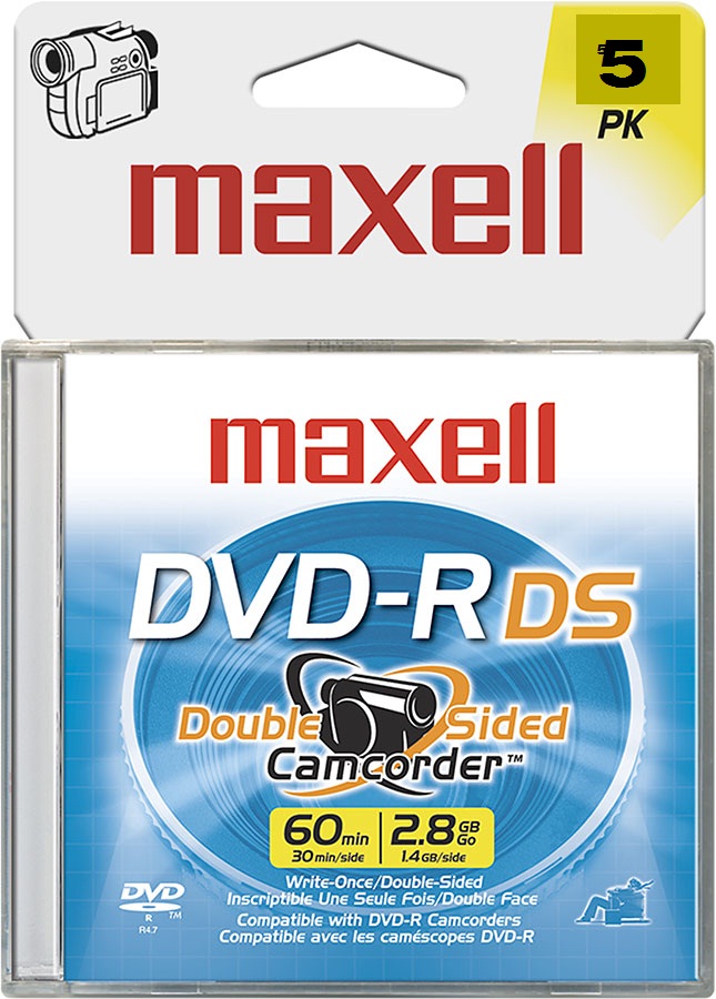 MINI DVD MAXELL 30MIN SINGLE LAYER PARA FILMADORA X5