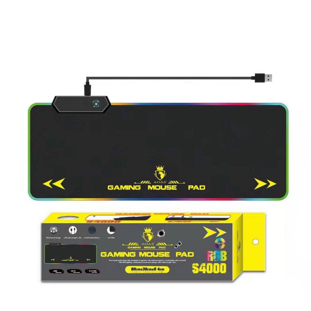 MOUSE PAD RGB GAMER 80 CM MODELO S4000 LEDSTAR