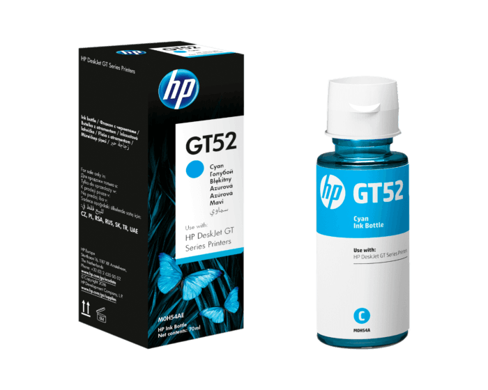 Botella de Tinta HP GT52 Cyan Original