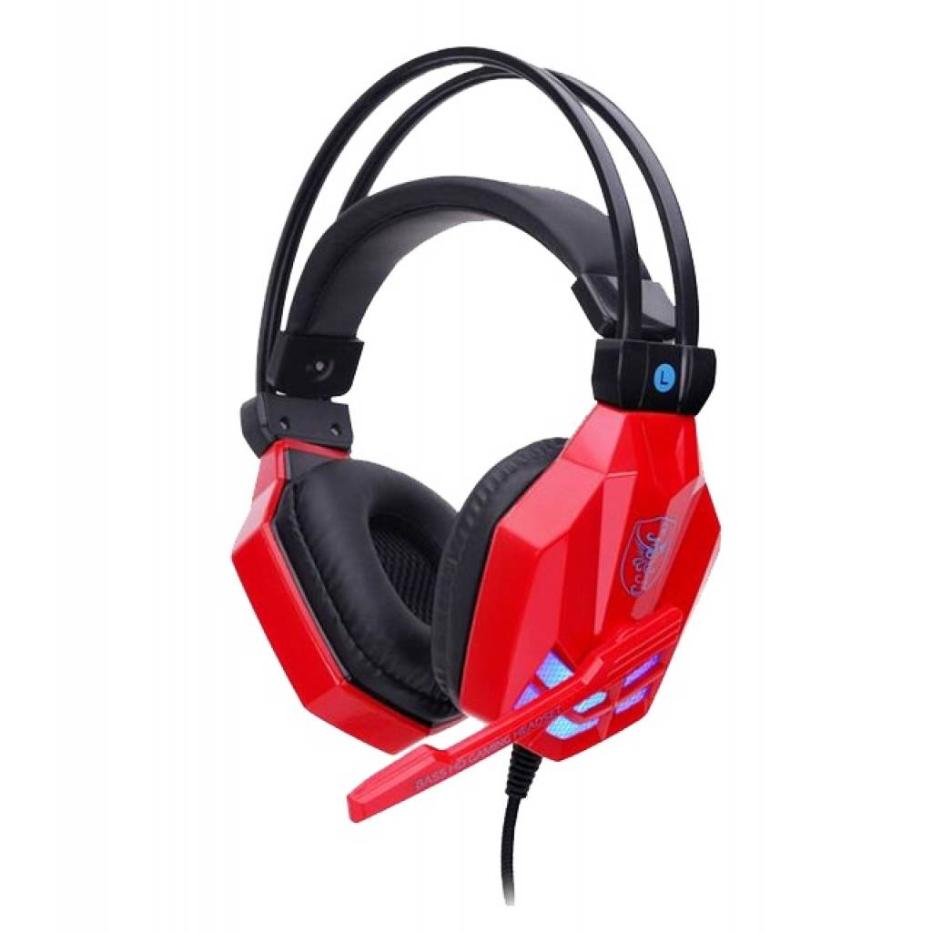 AURICULAR  CON CABLE GAMER  COD SY850MV   LUZ LED  LEDSTAR