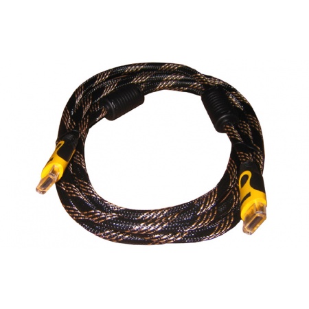 CABLE HDMI MACHO A MACHO 5 MTS FUL HD PUNTAS AMARILLAS EXTREME
