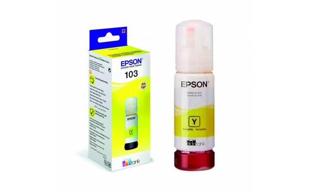 Botella Tinta Epson 103 EcoTank amarillo
