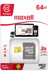 MEMORIA MAXELL MICRO SD 64GB
