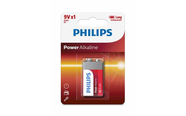 BATERIA ALCALINA DE 9 VOLT PHILIPS