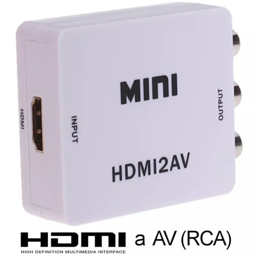 ADAPTADOR CONVERTIDOR HDMI A RCA CAJA