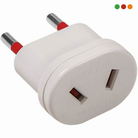 Adaptador de corriente NEMA (ARGENTINO) a Europeo - BLANCA - VIVION 717129