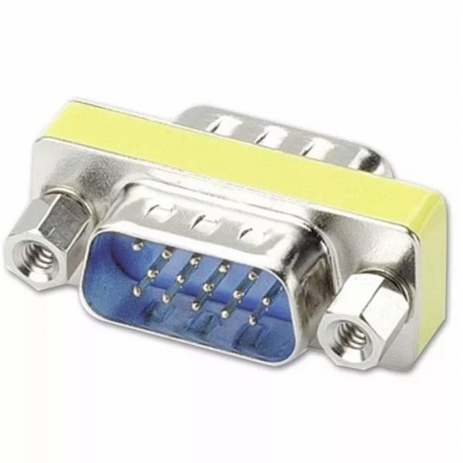 ADAPTADOR CUPLA VGA MACHO-MACHO DE 15 PINES T01533
