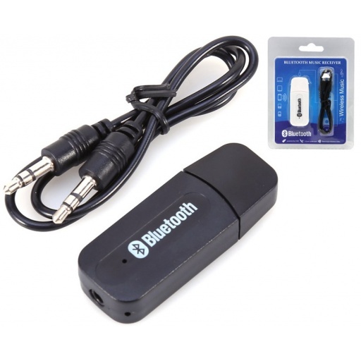 RECEPTOR  DE AUDIO USB BLUETOOTH A  3.5MM CON USB TIPO PENDRIVE AUTO COD T01590