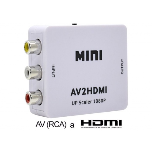 ADAPATADOR CONVERTIDOR  RCA  A HDMI  CAJA