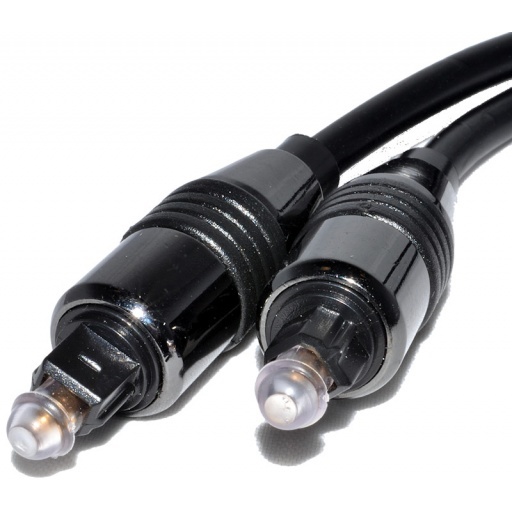 CABLE DE AUDIO FIBRA OPTICA AUDIO DIGITAL TIPO TOSLINK 1 METRO T00199