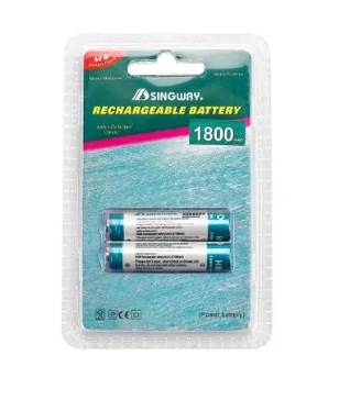 PILAS  AAA X 2  MARCA SINGWAY 1800 MA SKU7205