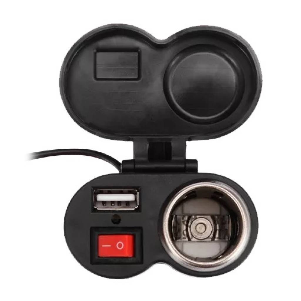 CARGADOR CELULARES  12V PARA MOTOS COD YC-122