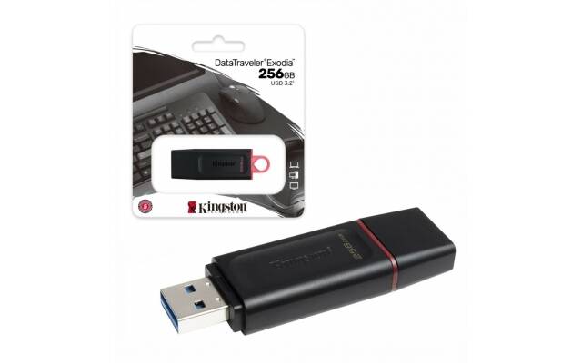 PENDRIVE KINGSTON 256GB  USB 3.2 Data Traveler Exodia