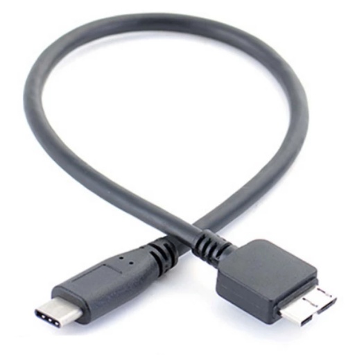 CABLE USB TIPO C MACHO A MICRO-USB 3.0 20CM CARGA Y DATOS USBC USB-C DISCO DURO T03123