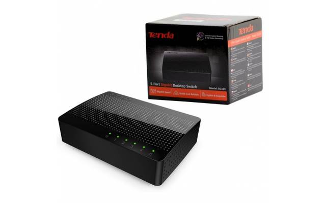 Switch Tenda 5 puertos gigabit Nuevo. Modelo SG105.
