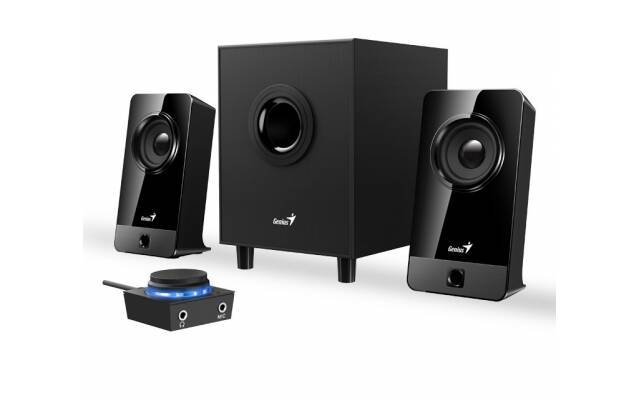 Parlante Genius  negro Nuevo. Modelo SW-2.1 300X.