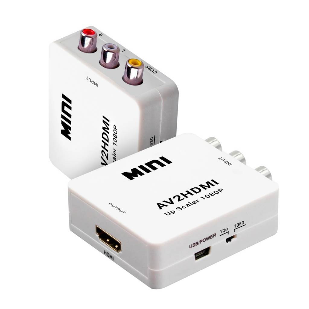 ADAPTADOR CONVERSOR RCA A HDTV TREQA CAJA HDV-554 LEDSTAR