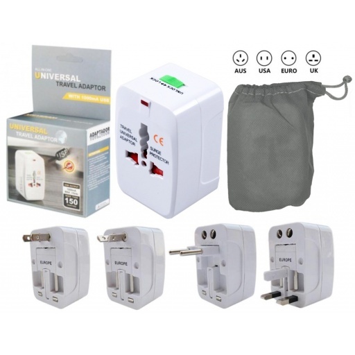ADAPTADOR UNIVERSAL DE CORRIENTE IDEAL PARA VIAJES T03848