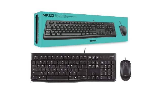 Combo Logitech Cableado MK120 USB
