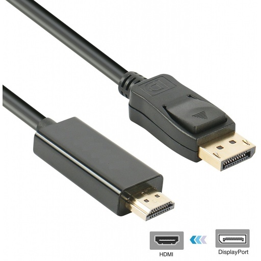 CABLE DISPLAY PORT A HDMI DE 2 METROS MTS CONVERSOR T05012