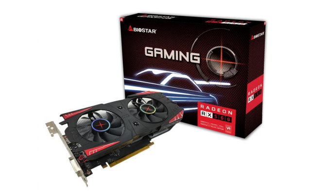 Tarjeta de video biostar RX560 4gb DDR5