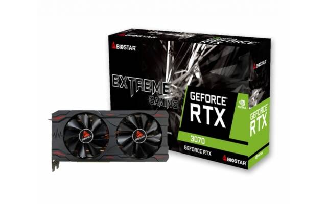 Tarjeta Video Biostar RTX3070 8GB GDDR6 Nuevo. Modelo GeForce RTX3070