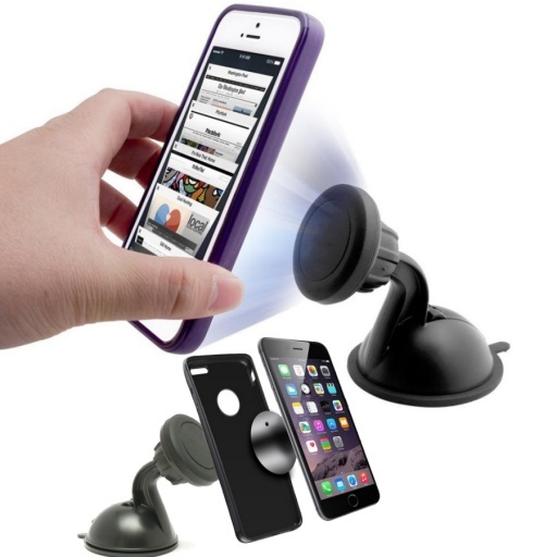 SOPORTE MAGNETICO PARA CELULAR CON VENTOSA PARA AUTO T01183