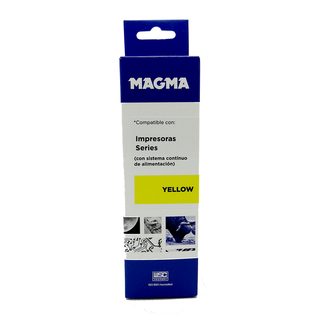 TINTA MAGMA 100ml COLORES PARA EPSON  BOTELLA CAJA YELLOW