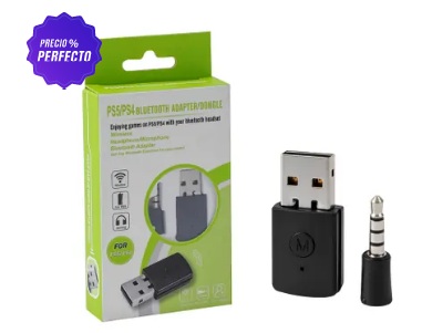 Adaptador Bluetooth 5,1-Jack para Auriculares Consolas PS4 PS5 y TV SKU3155