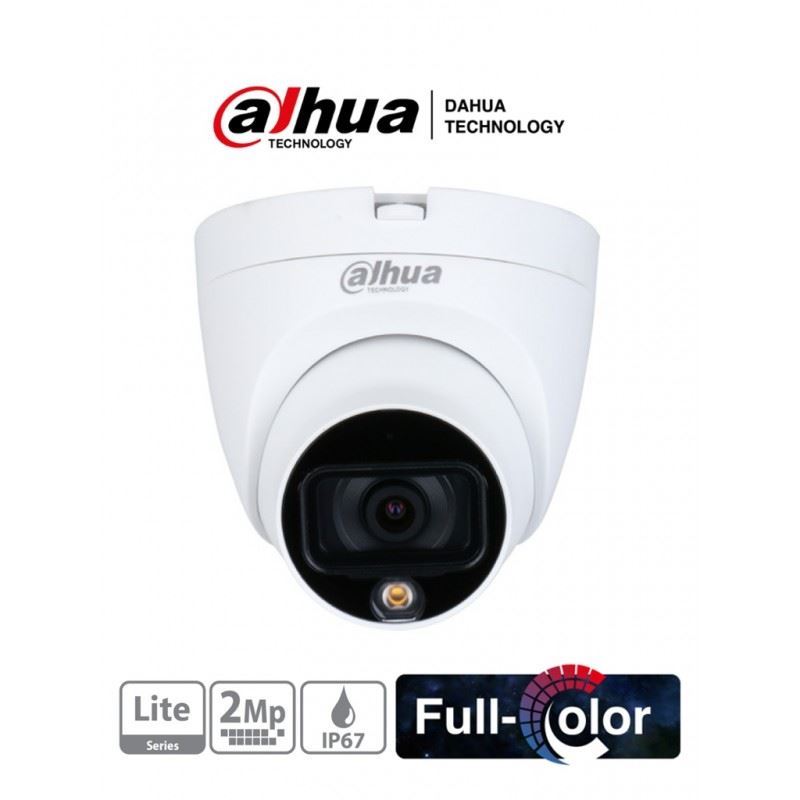 CAMARA DAHUA DOMO  Full Color 1080p de 2.8mm 20 IR IP67 HDW1209TLQP 