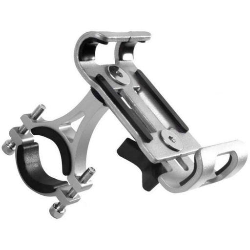 SOPORTE CELULAR MOTO BICICLETA MONOPATIN UNIVERSAL DE ALUMINIO T03683