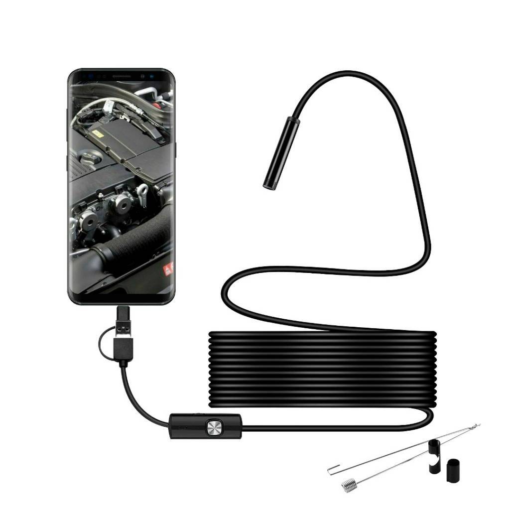 CAMARA ENDOSCOPICA USB Y TIPO C CODIGO ES35