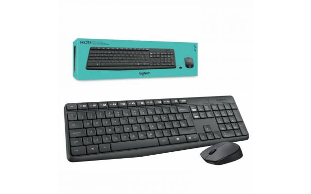Combo Logitech MK235 teclado y mouse inalámbricos Nuevo. Idioma español