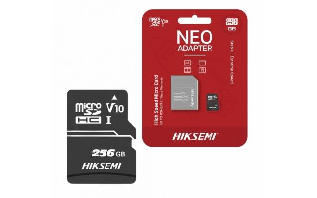 Memoria Micro SD HikSemi 256GB Clase 10 Nuevo. Modelo Neo.