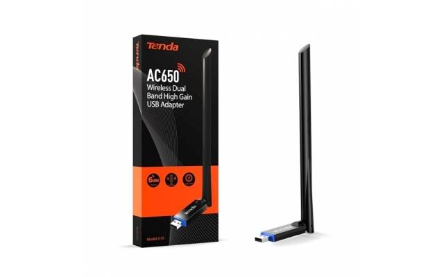 Adaptador Tenda U10 USB AC650 Nuevo. USB 2.0.