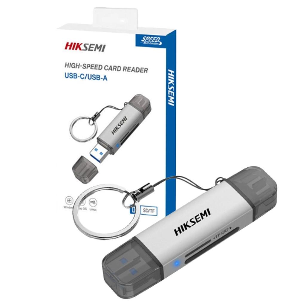 Lector de memorias Hiksemi USB-C / USB-A 3.2  Modelo CR01