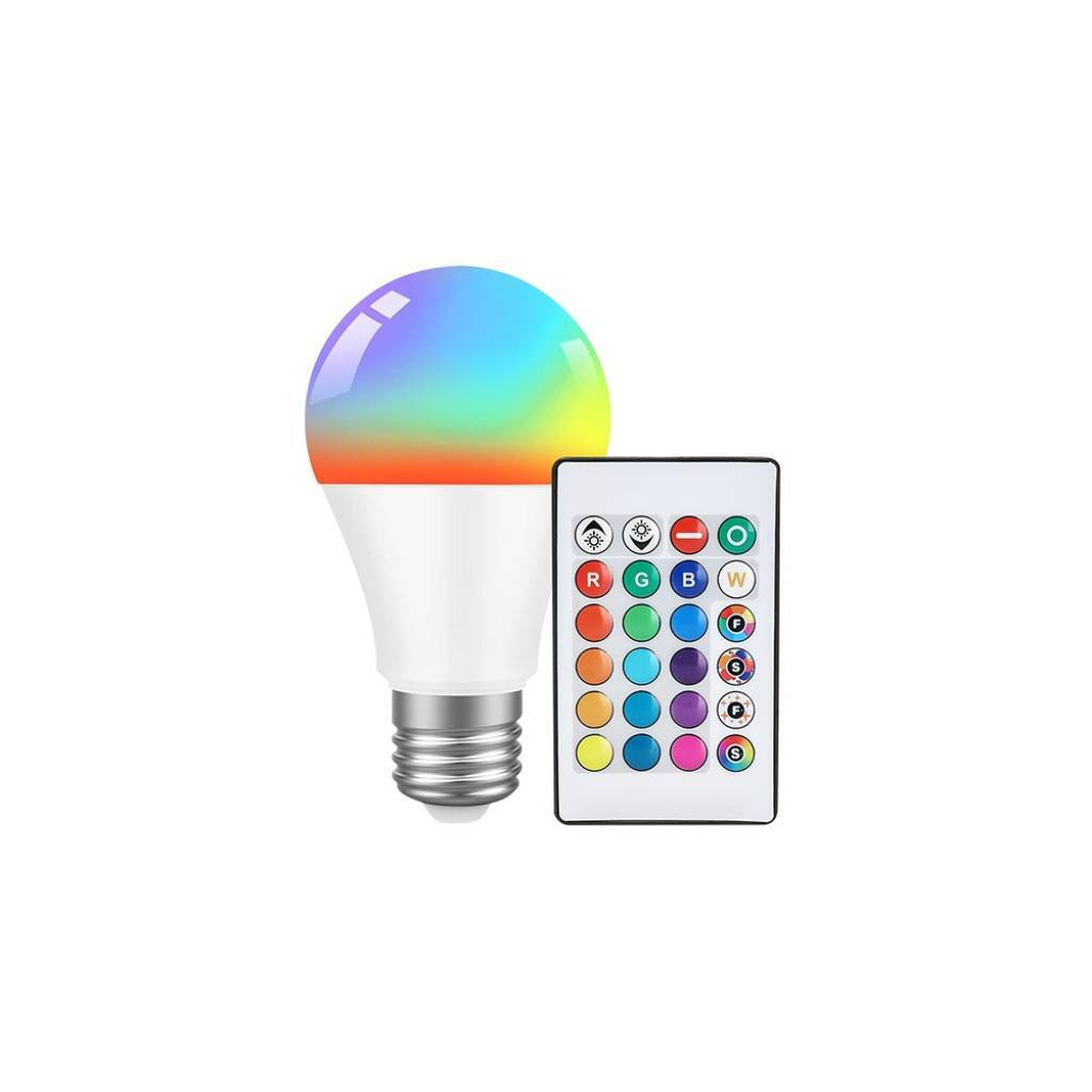 LAMPARA LED RGB CON CONTROL REMOTO
