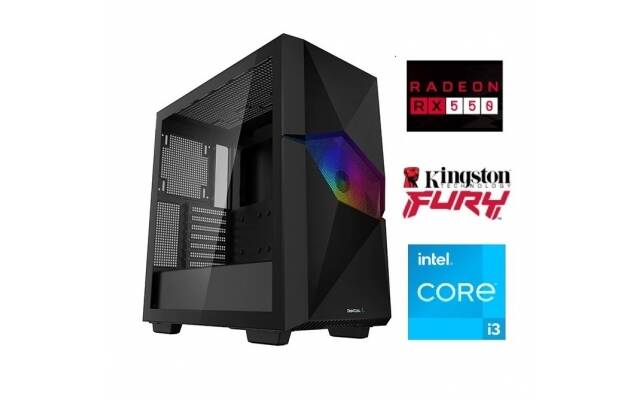 Equipo Gamer Core i3 10100F, 8GB, SSD 480 GB, RX550 4GB Equipo armado. 2025