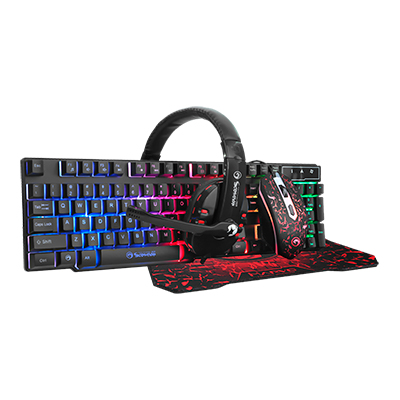 COMBO GAMING 4EN1 MARVO CM370 ERGONOMICO 