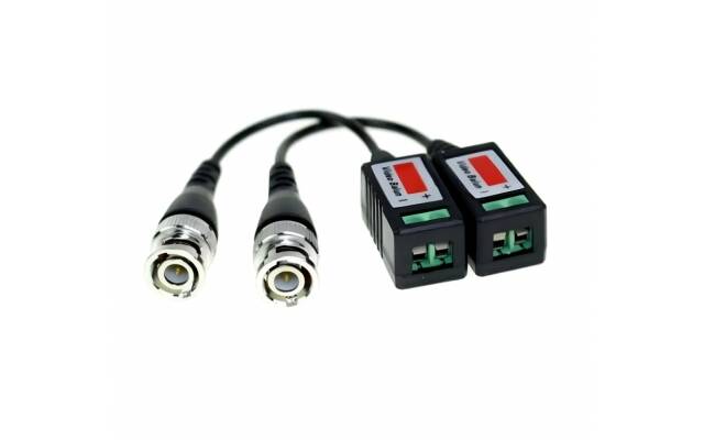 Balun Pasivo NRG+ 5MP para CCTV (2 unidades) Largo del cable: 10 cm Modelo: VB-5MP