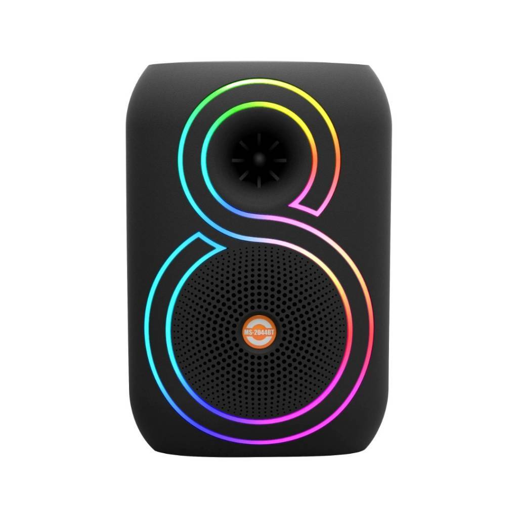 PARLANTE DE 8'' CON BLUETOOTH LED RGB CON MICRÓFONO MS-2044BT