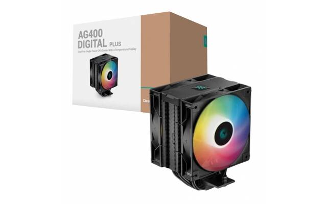 Cooler Deepcool AG400 Digital Plus LED RGB direccionable.