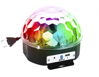 BOLA DE LUCES LED CON PARLANTE BLUETOOTH LEDSTAR CODIGO 215B